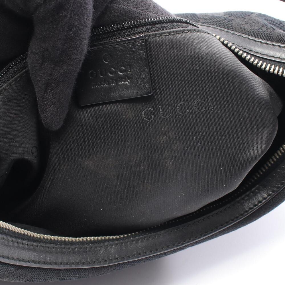 Gucci Leather Canvas Black Bag Shoulder - Picture 5 of 9